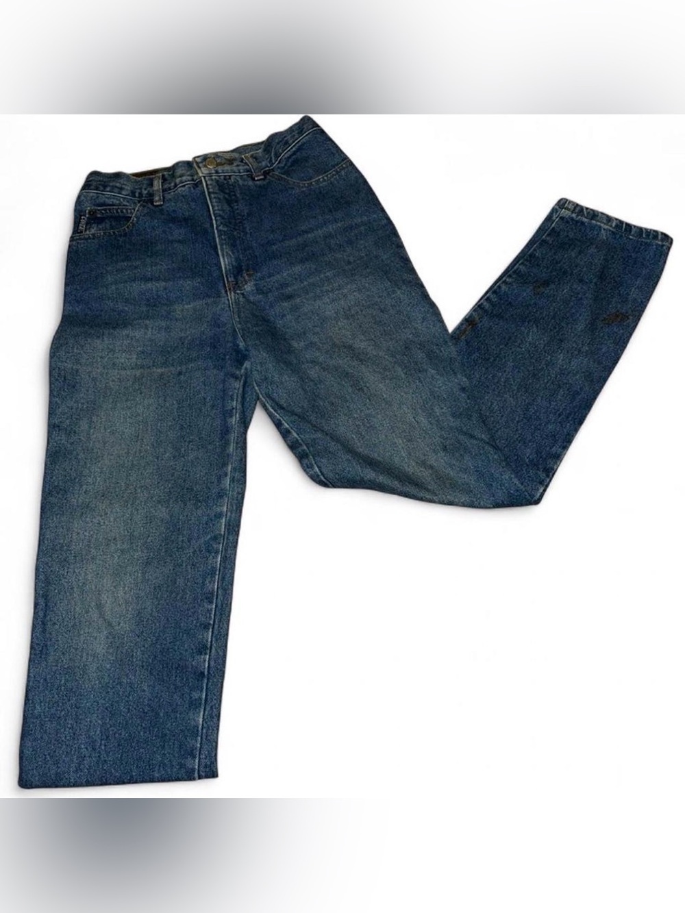 VTG Conga Blue Jeans 9 Straight Leg Blue Denim High Waisted Made in Puerto Rico